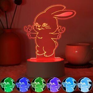 Kpop LED Night Light Colors Adjustable Bunnies Bedside Lamp gift JEANS BUNNY